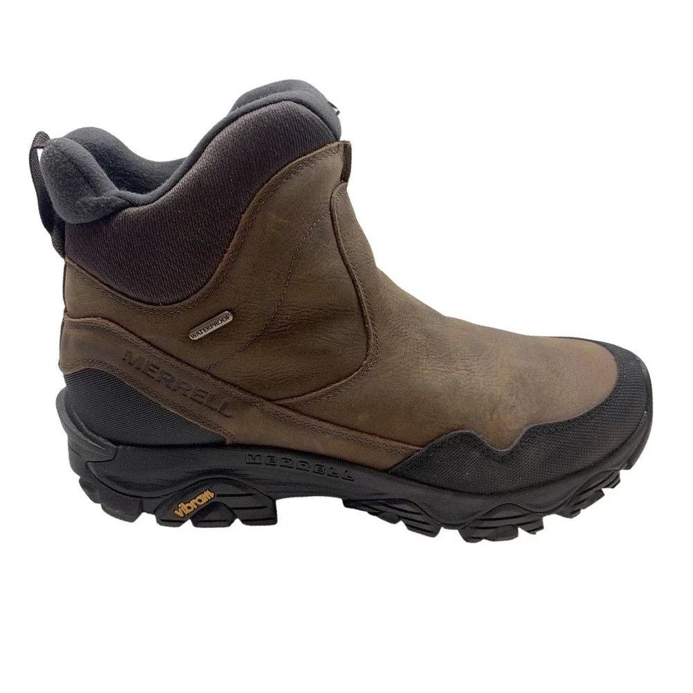 Merrell Mens 11.5‎ M Coldpack 3 Thermo Tall J037201 Waterproof Zipper Earth Boot